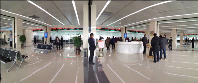 泰州黃橋政務(wù)服務(wù)中心100窗口排隊叫號系統(tǒng)、觸摸查詢系統(tǒng)